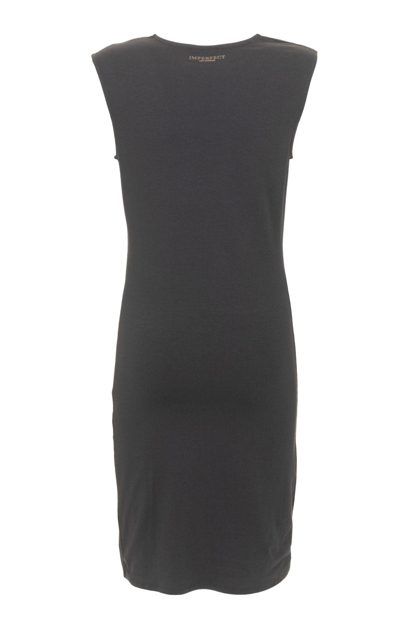 Imperfect Black Cotton Dress - Fizigo