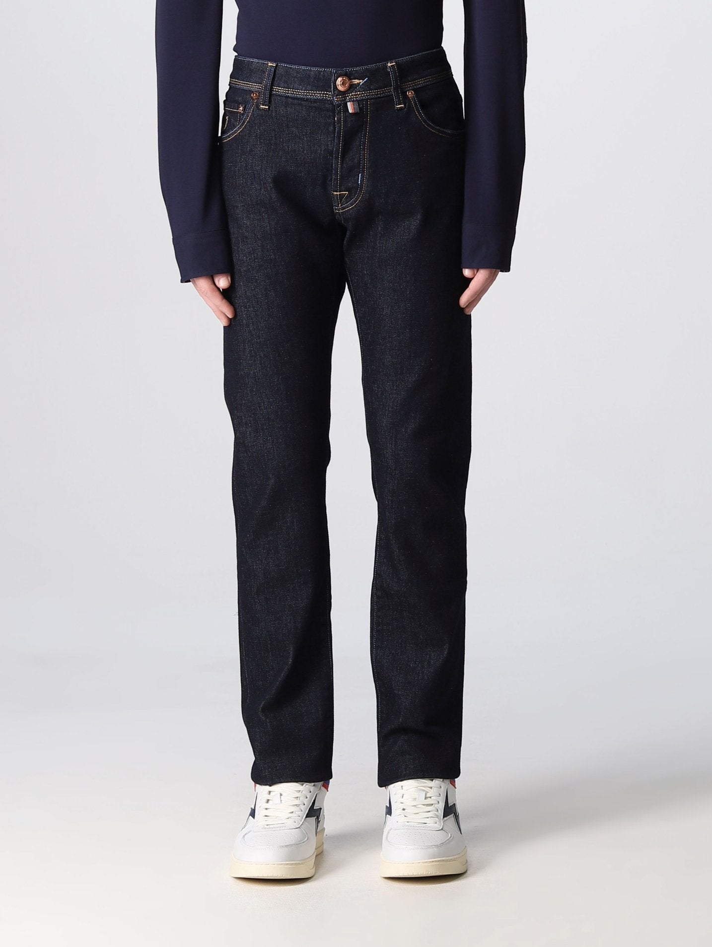 Jacob Cohen Blue Cotton Jeans & Pant - Fizigo