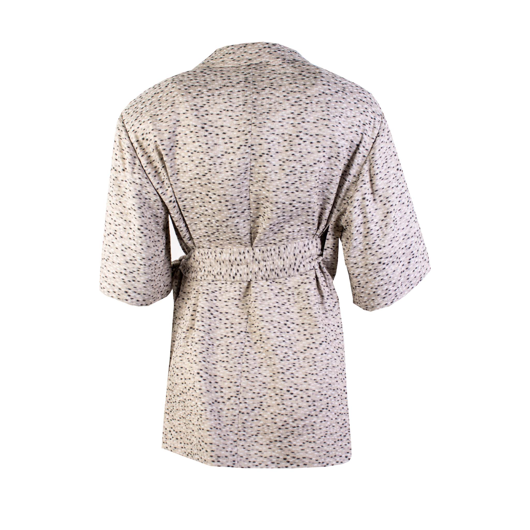 Lardini Beige Linen Dressing Gown Jacket - Fizigo