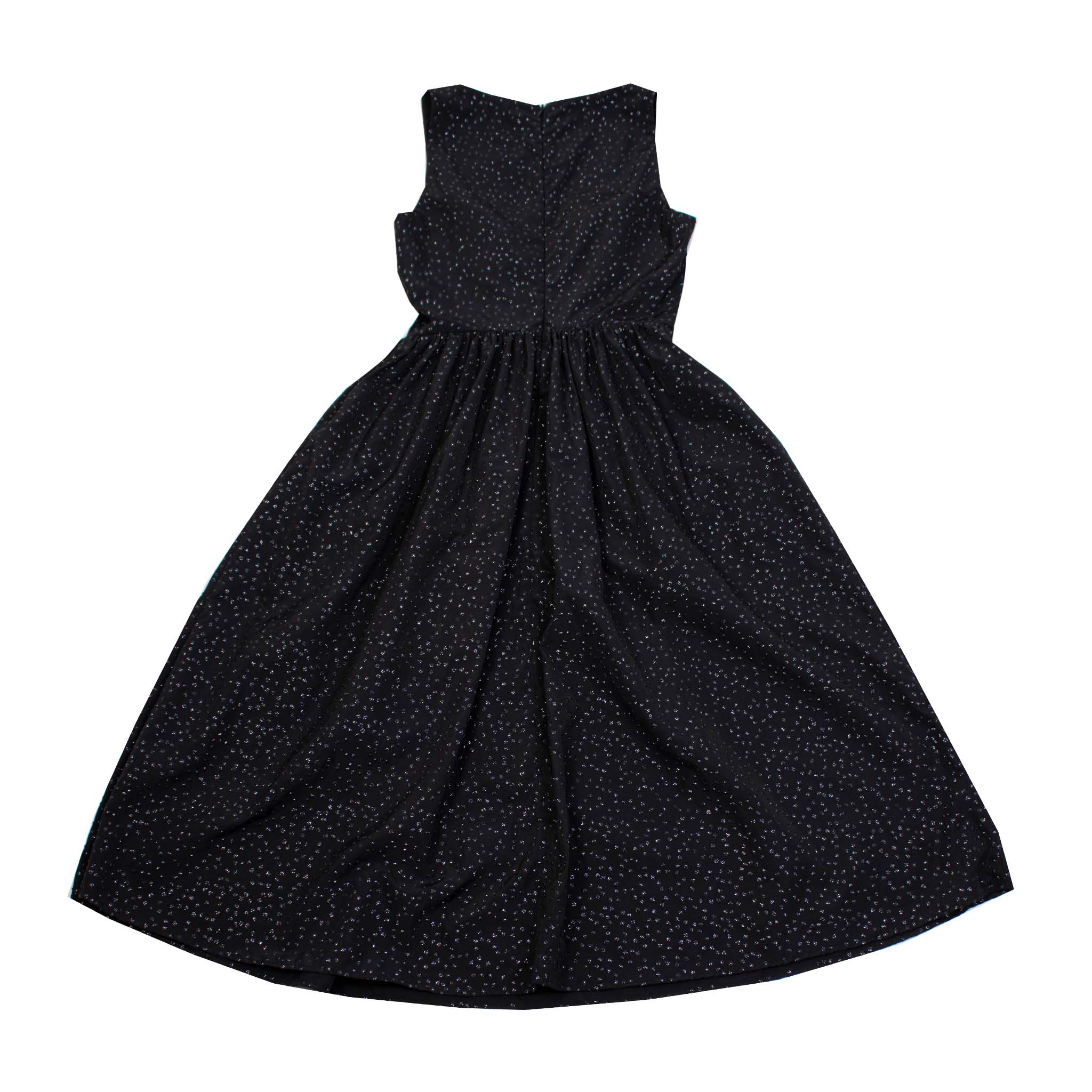 Lardini Black Long Embellished Dress Princess Style - Fizigo