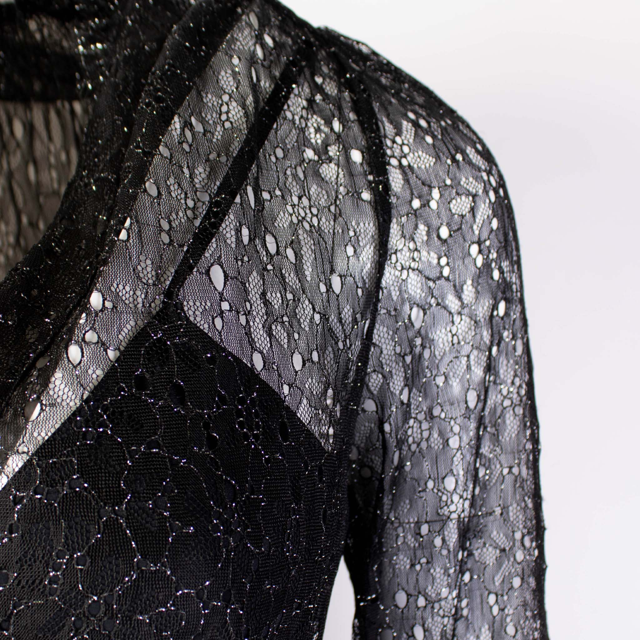 Lardini Black Long Embellished Dress with petticoat - Fizigo
