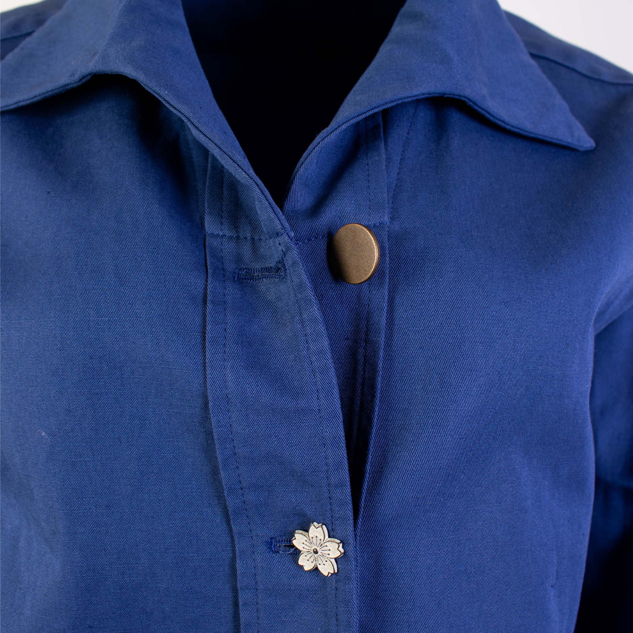 Lardini Blue Cotton Jacket 'shirt' Style - Fizigo
