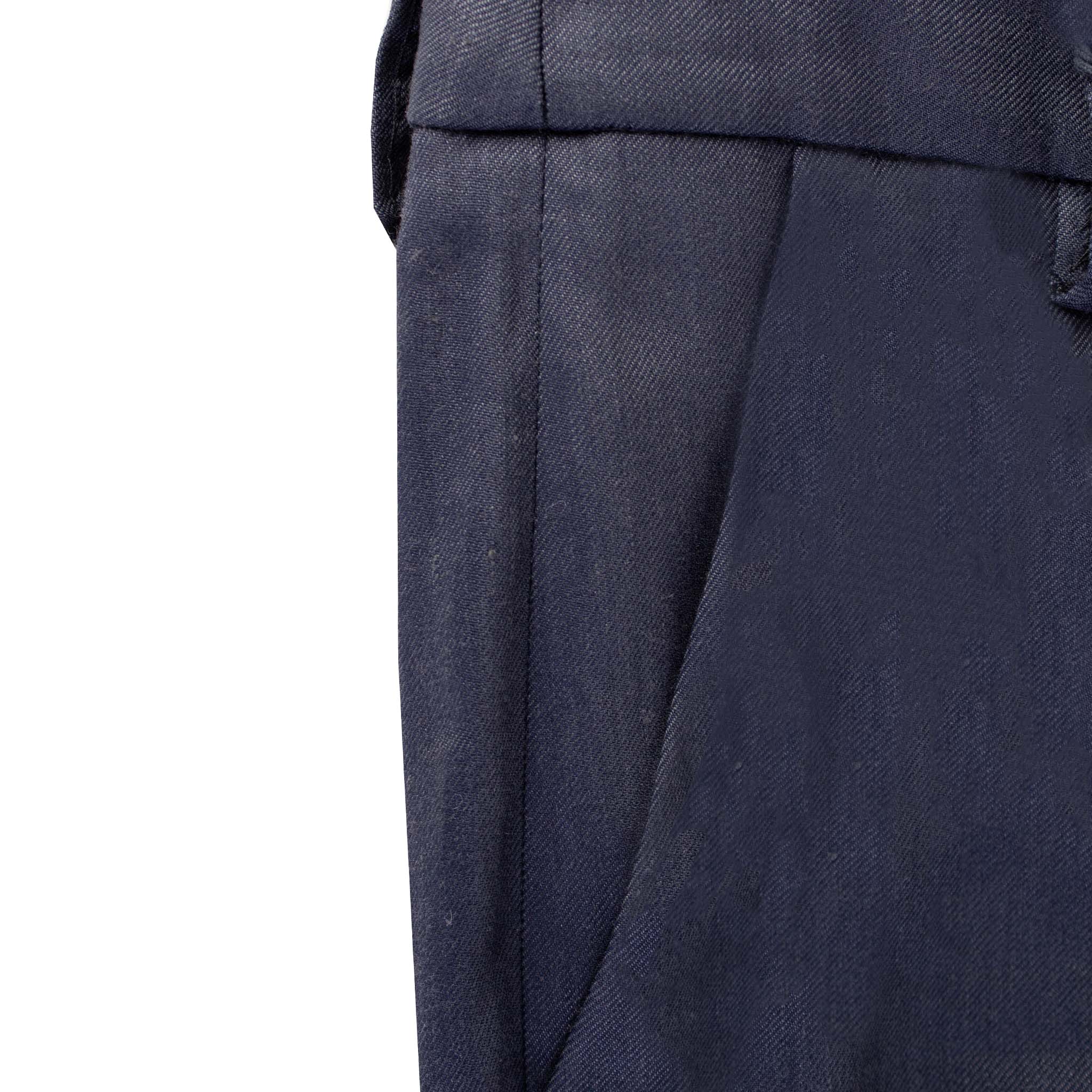 Lardini Blue Linen Blend Chino Trousers - Fizigo