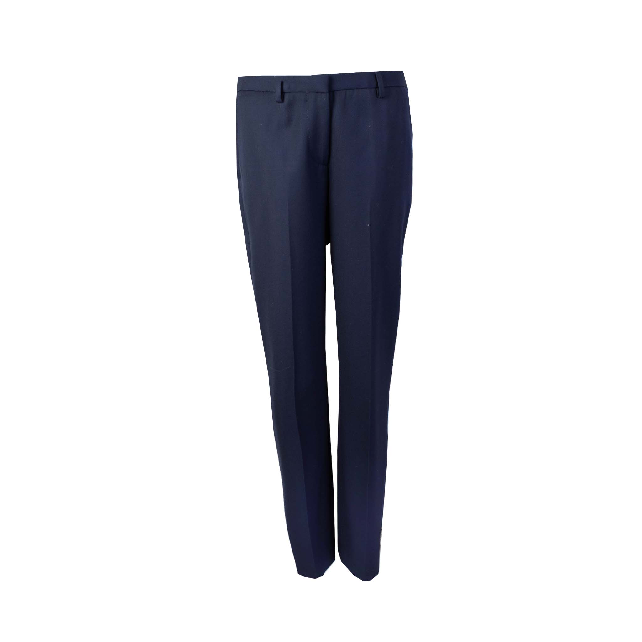 Lardini Blue Wool Trousers - Fizigo