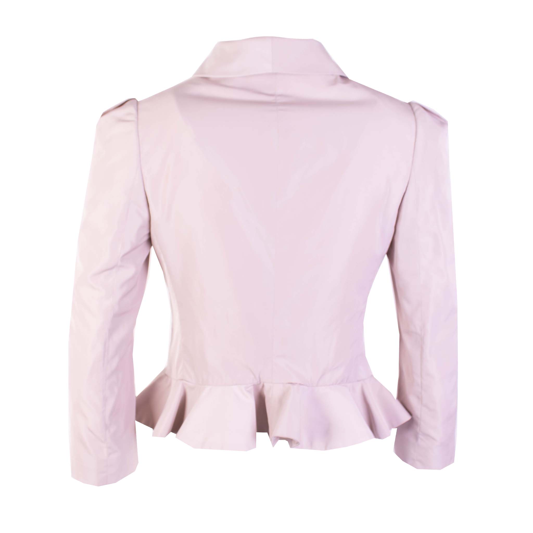 Lardini Light Pink Ruffle Jacket - Fizigo