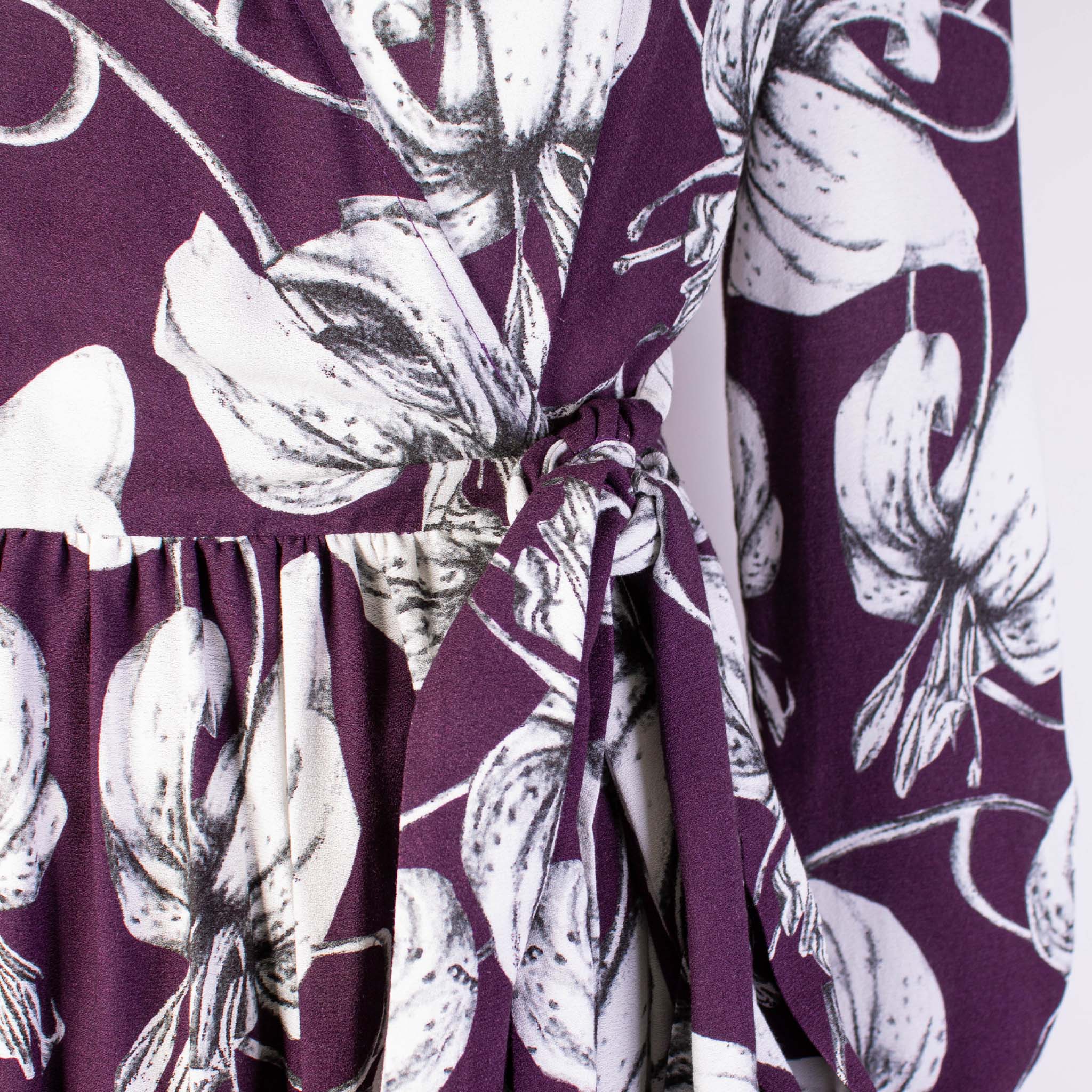 Lardini Purple Printed Dress - Fizigo