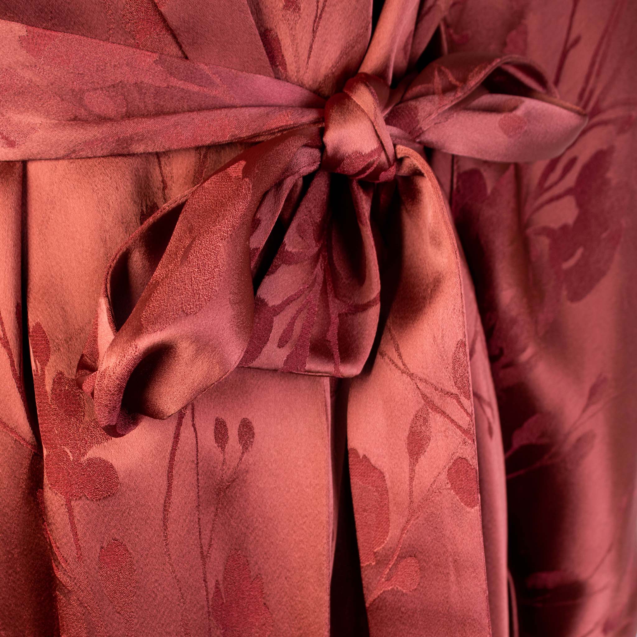 Lardini Red Allover printed robe Trench coat - Fizigo