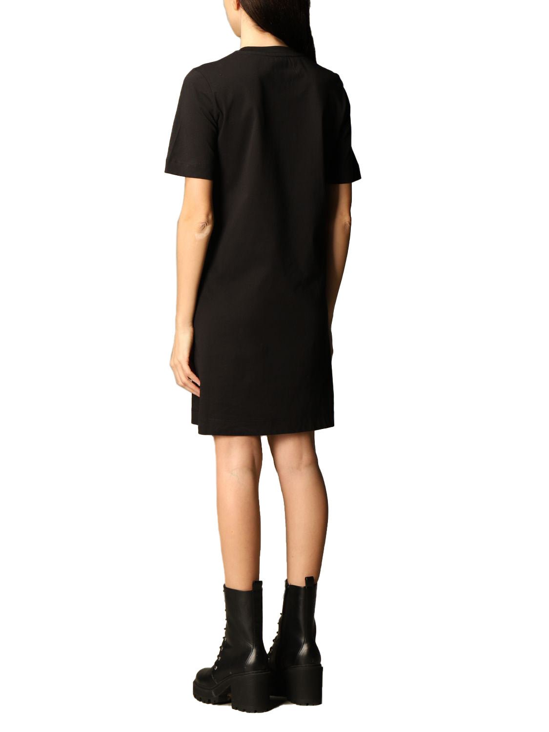 Love Moschino Black Cotton Dress - Fizigo