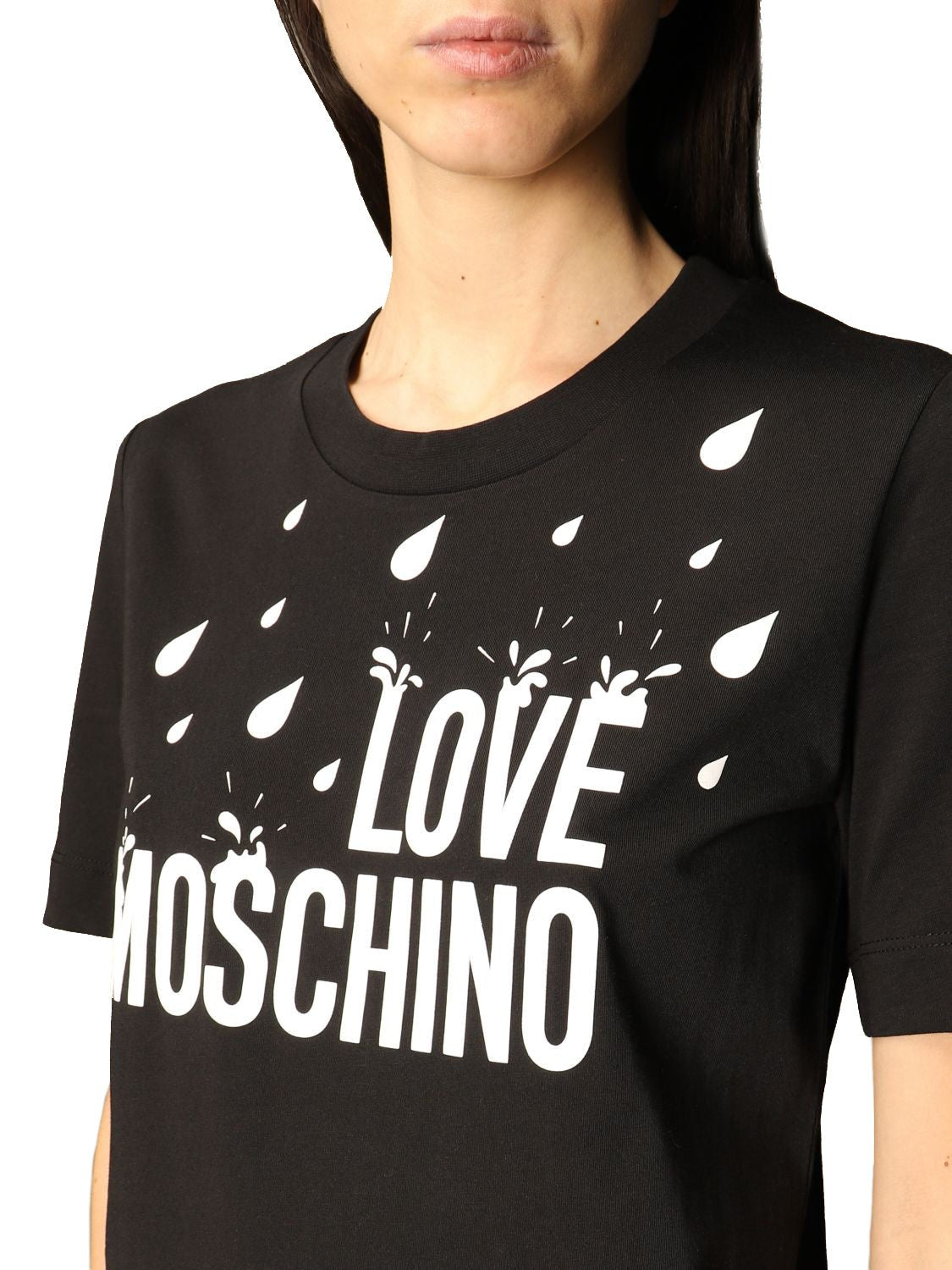 Love Moschino Black Cotton Dress - Fizigo