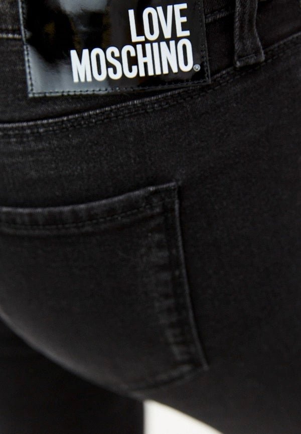 Love Moschino Black Cotton Jeans & Pant - Fizigo