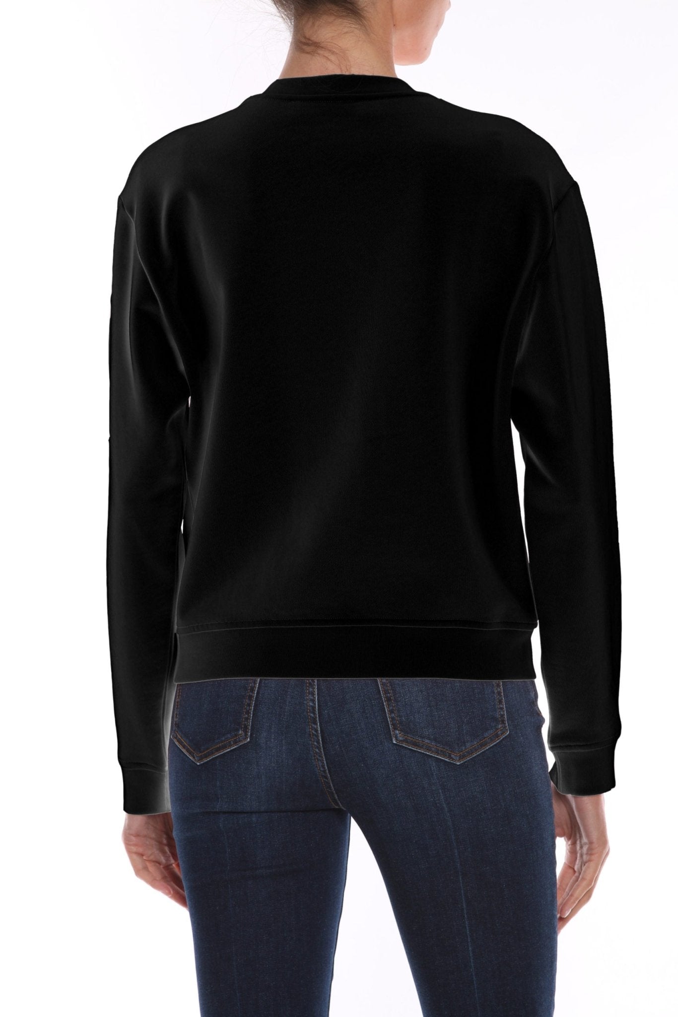 Love Moschino Black Cotton Sweater - Fizigo