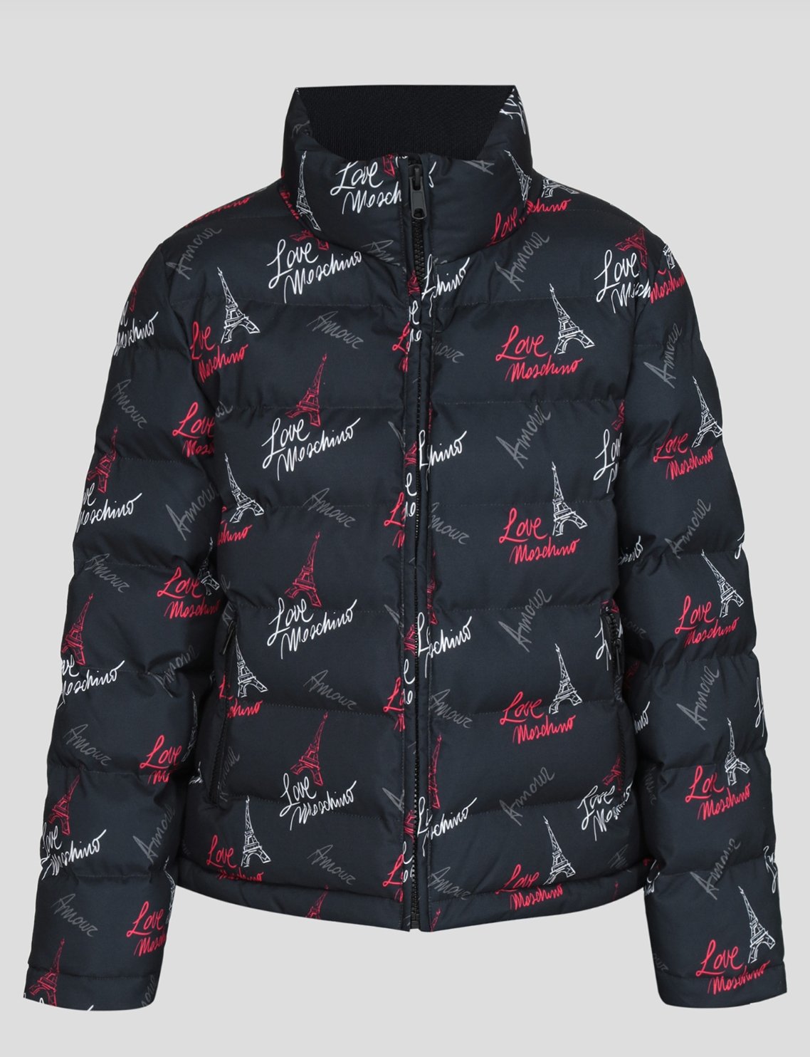 Love Moschino Black Polyester Jackets & Coat - Fizigo