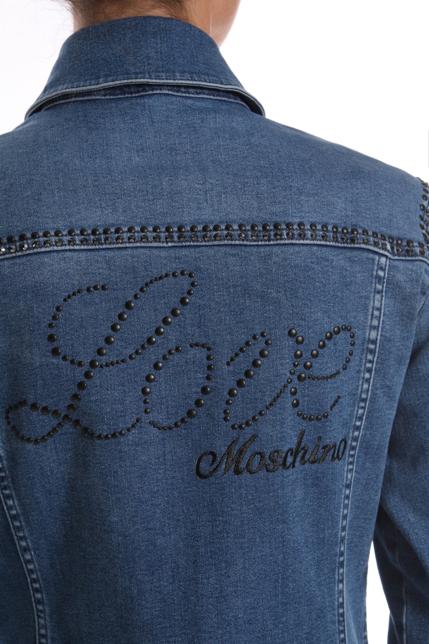 Love Moschino Blue Cotton Jackets & Coat - Fizigo