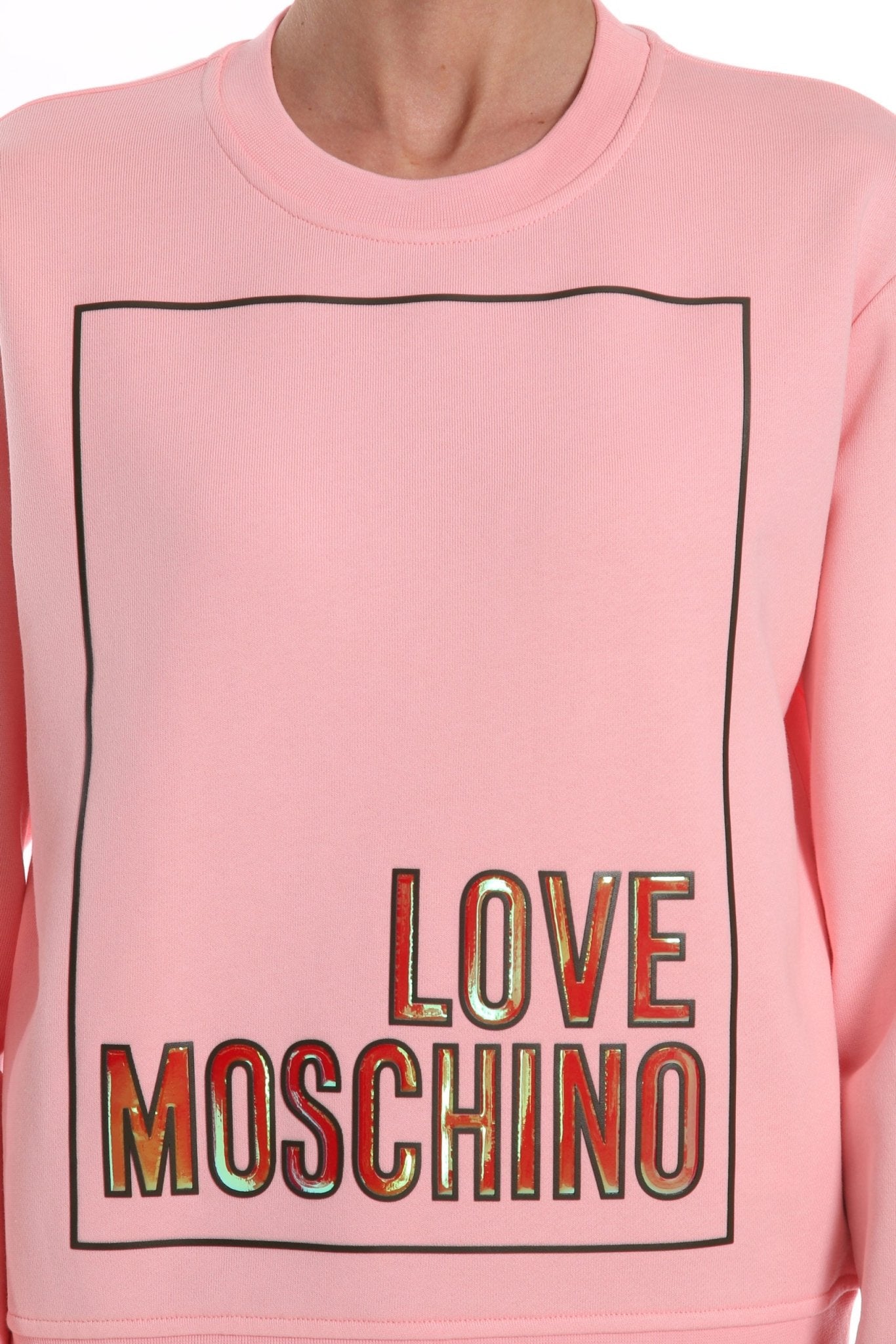 Love Moschino Pink Cotton Sweater - Fizigo