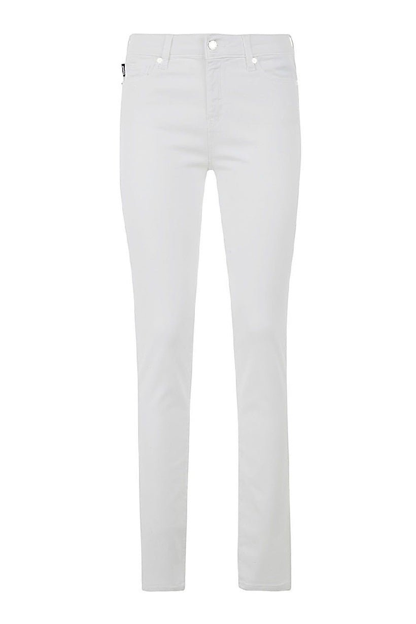 Love Moschino White Cotton Jeans & Pant - Fizigo