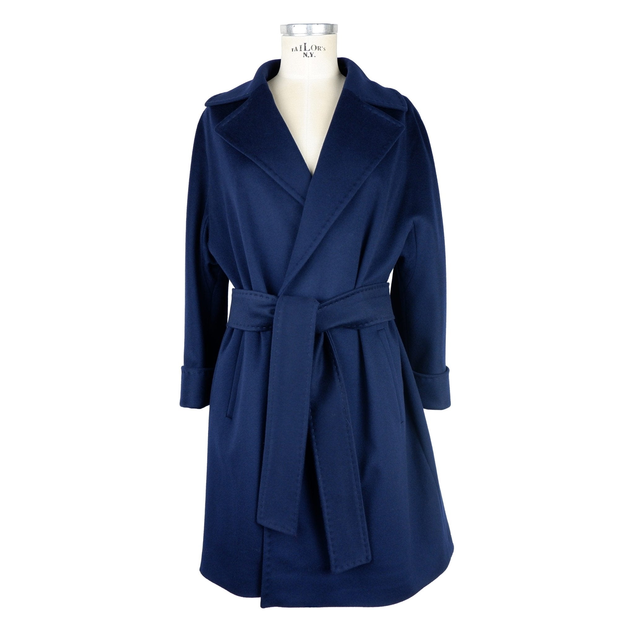 Made in Italy Blue Wool Jackets & Coat - Fizigo