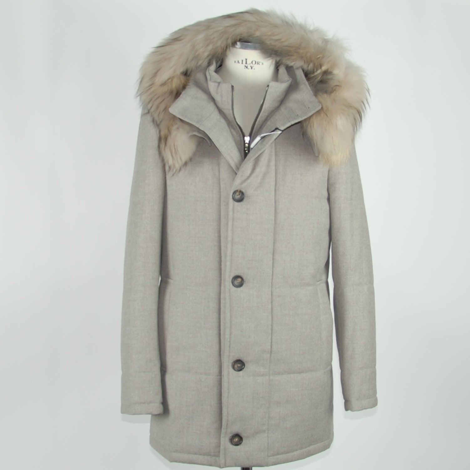 Made in Italy Gray Wool Jacket - Fizigo
