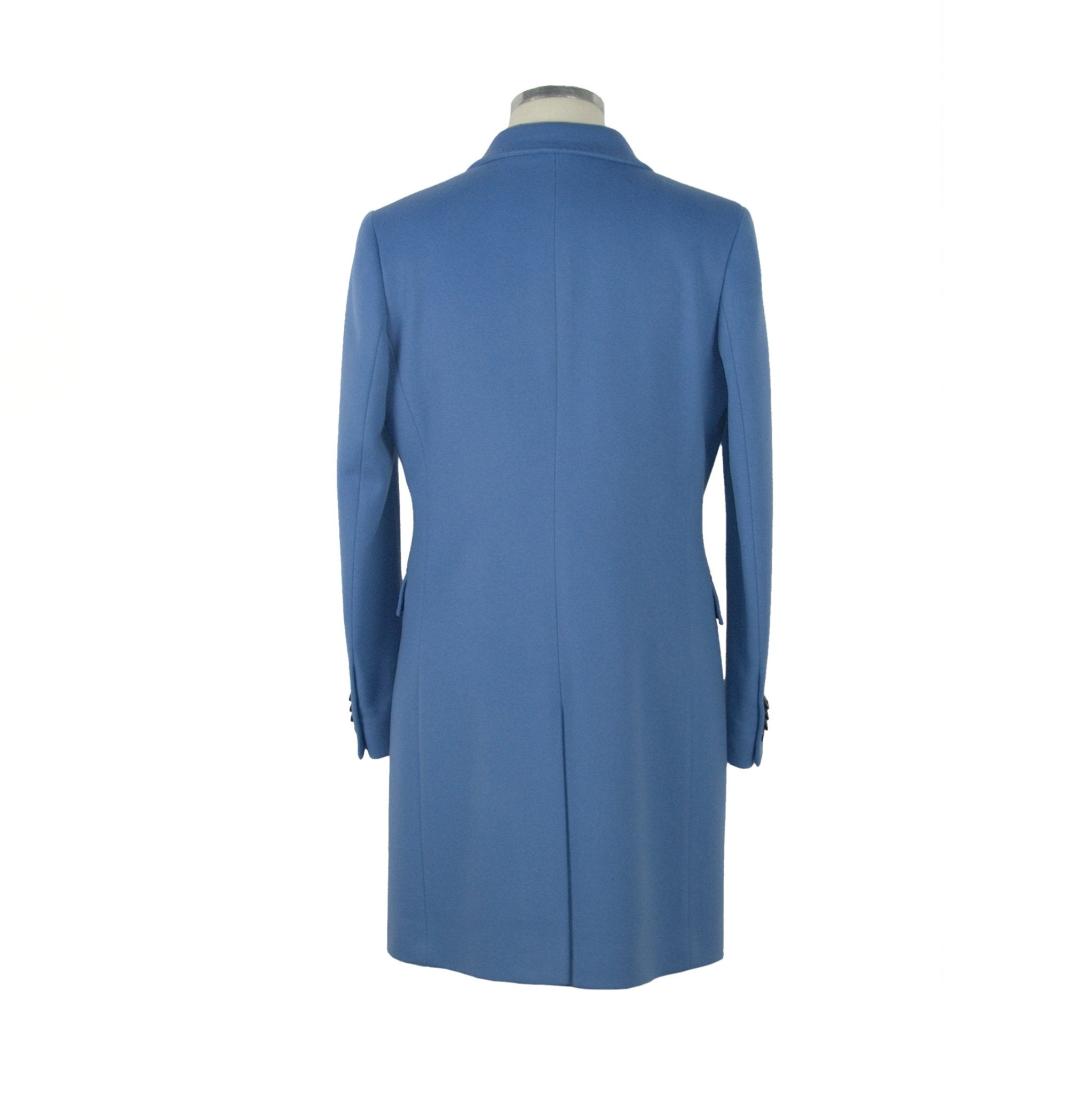 Made in Italy Light Blue Wool Jackets & Coat - Fizigo