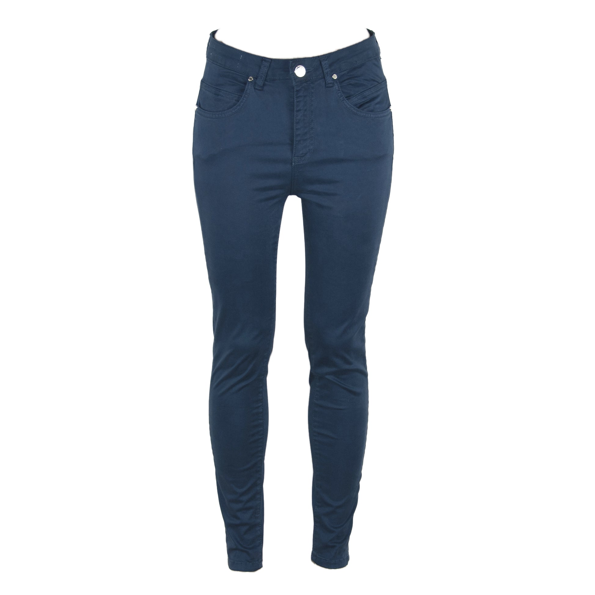 Maison Espin Blue Cotton Jeans & Pant - Fizigo