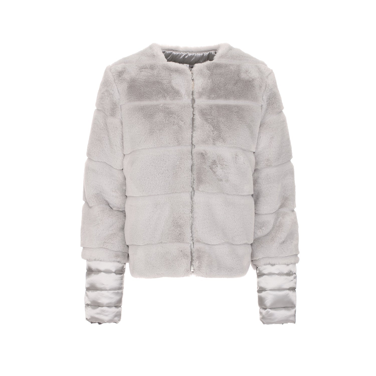 Maison Espin Gray Polyester Jackets & Coat - Fizigo
