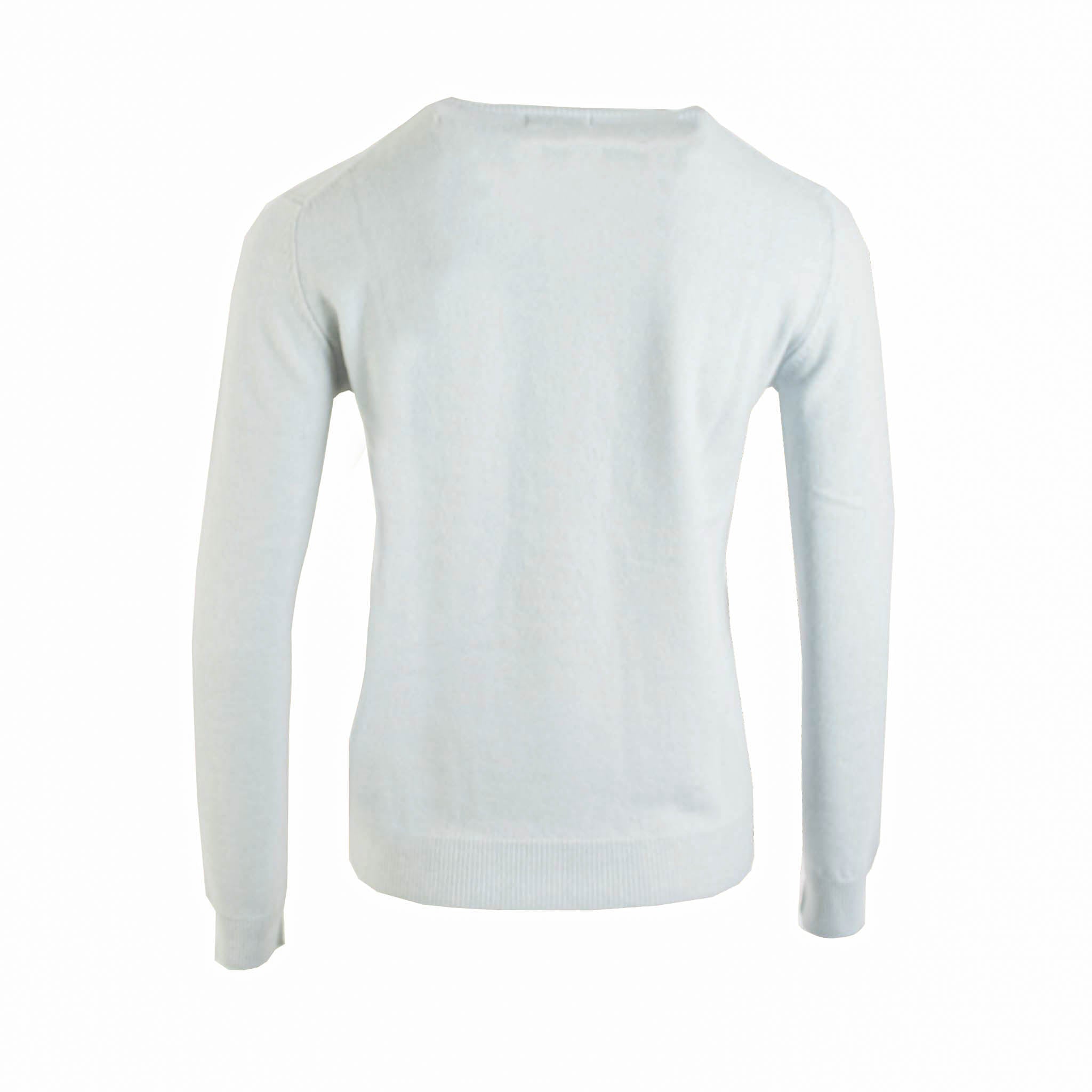 Malo Light blue Cashmere Crewneck Sweater - Fizigo