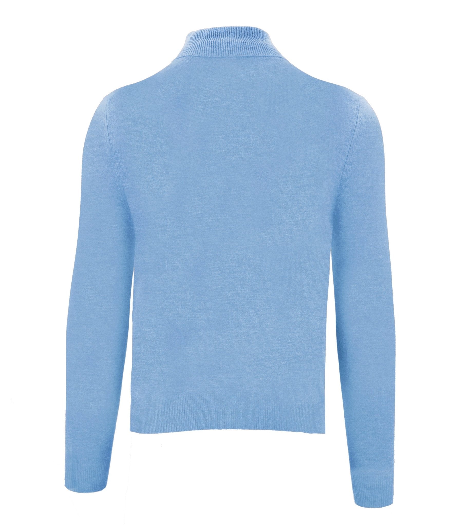 Malo Light Blue Cashmere Sweater - Fizigo