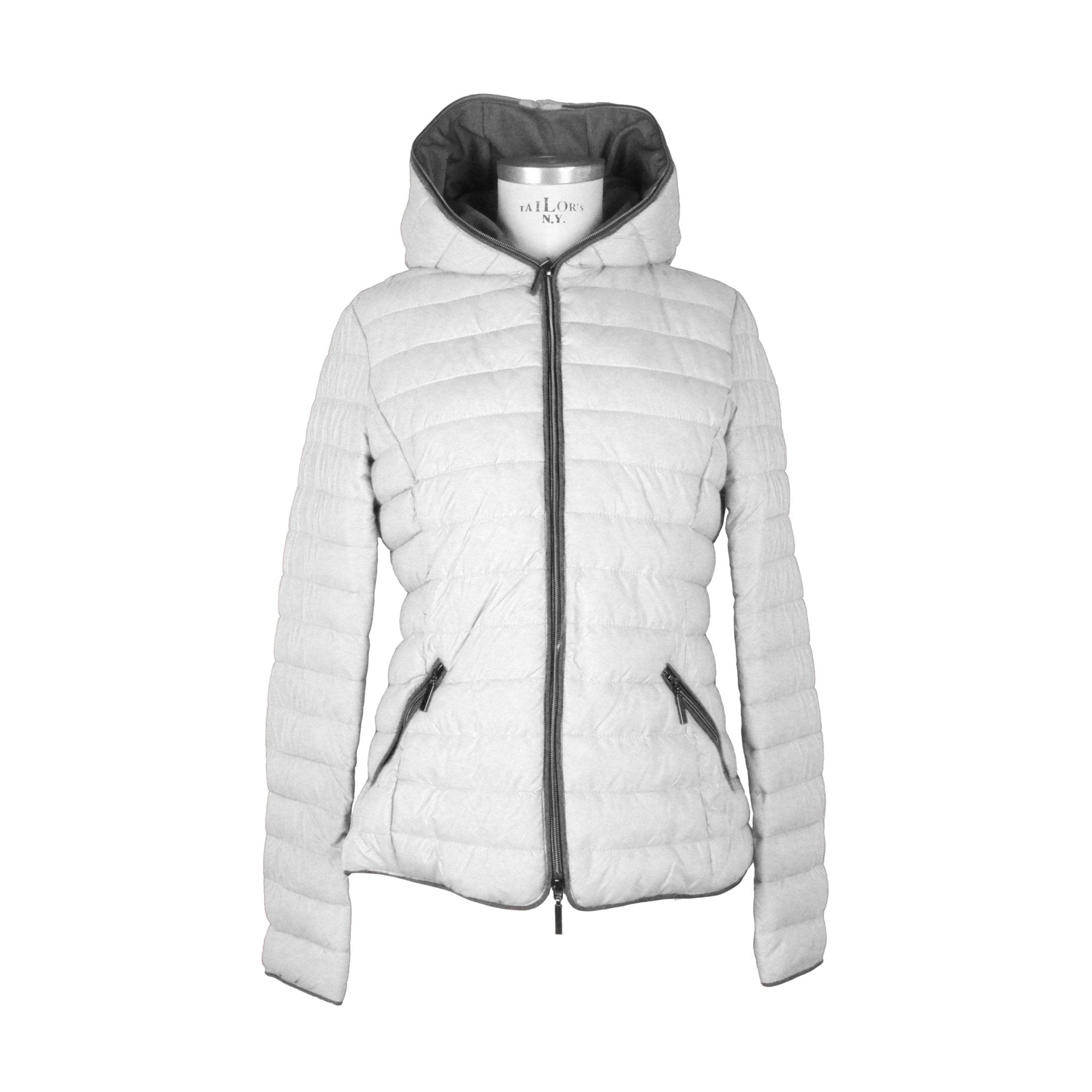 Mangano White Polyester Jackets & Coat - Fizigo