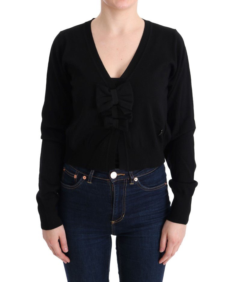 MARGHI LO' Black Wool Blouse Sweater - Fizigo