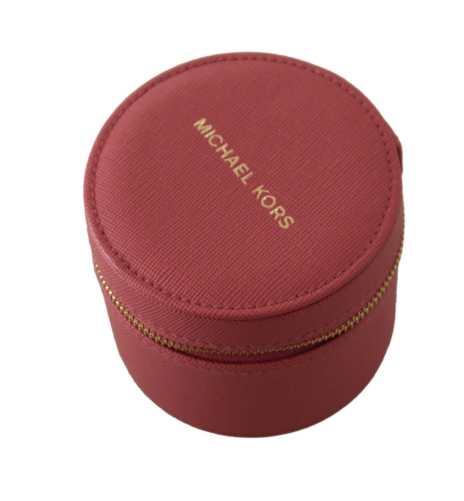 Michael Kors Pink Leather Zip Round Pouch Purse Storage Wallet - Fizigo