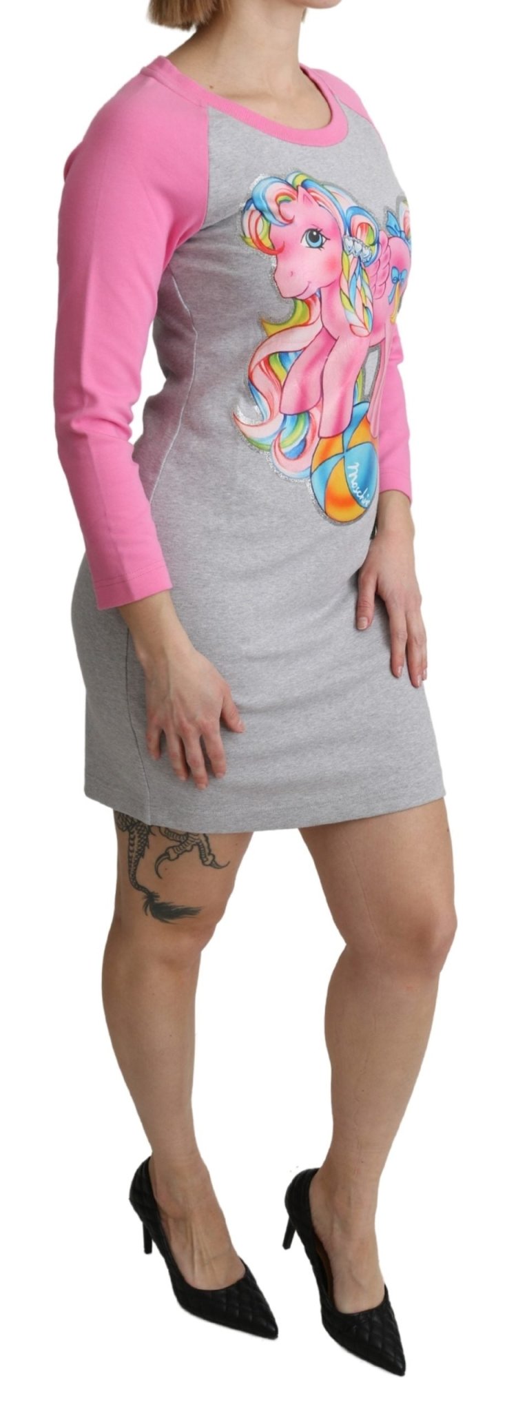 Moschino Gray My Little Pony Top Sweater Dress - Fizigo