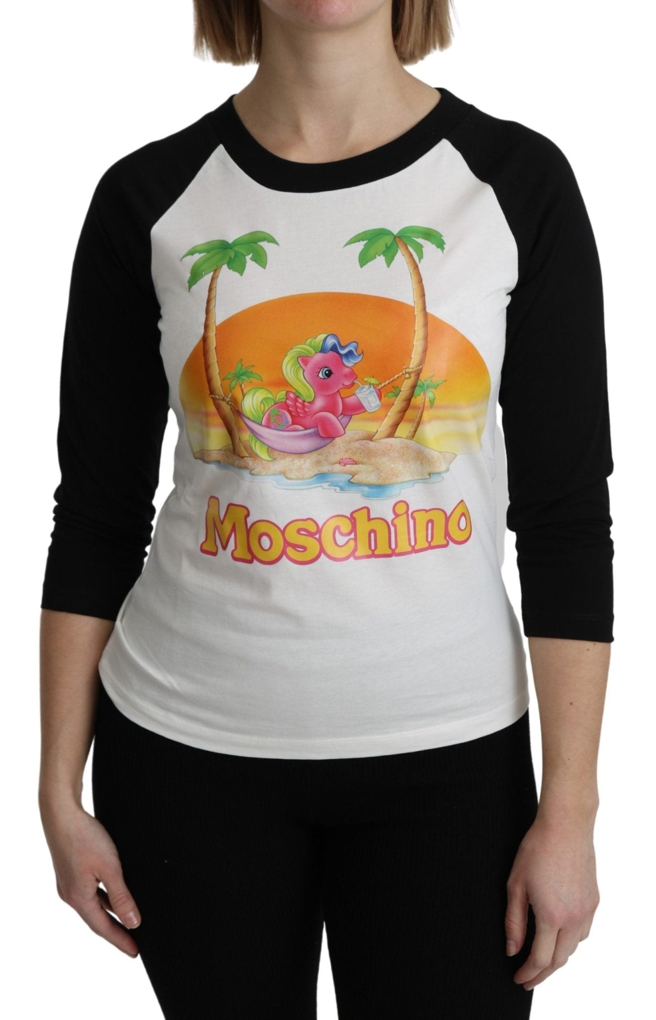 Moschino White Cotton T-shirt My Little Pony Top Tshirt - Fizigo
