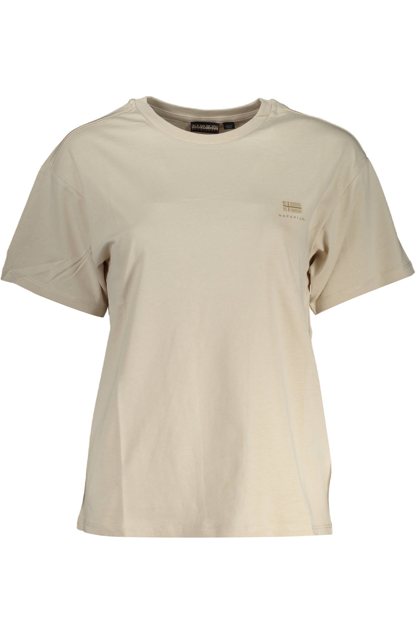 Napapijri Beige Cotton Tops & T-Shirt - Fizigo