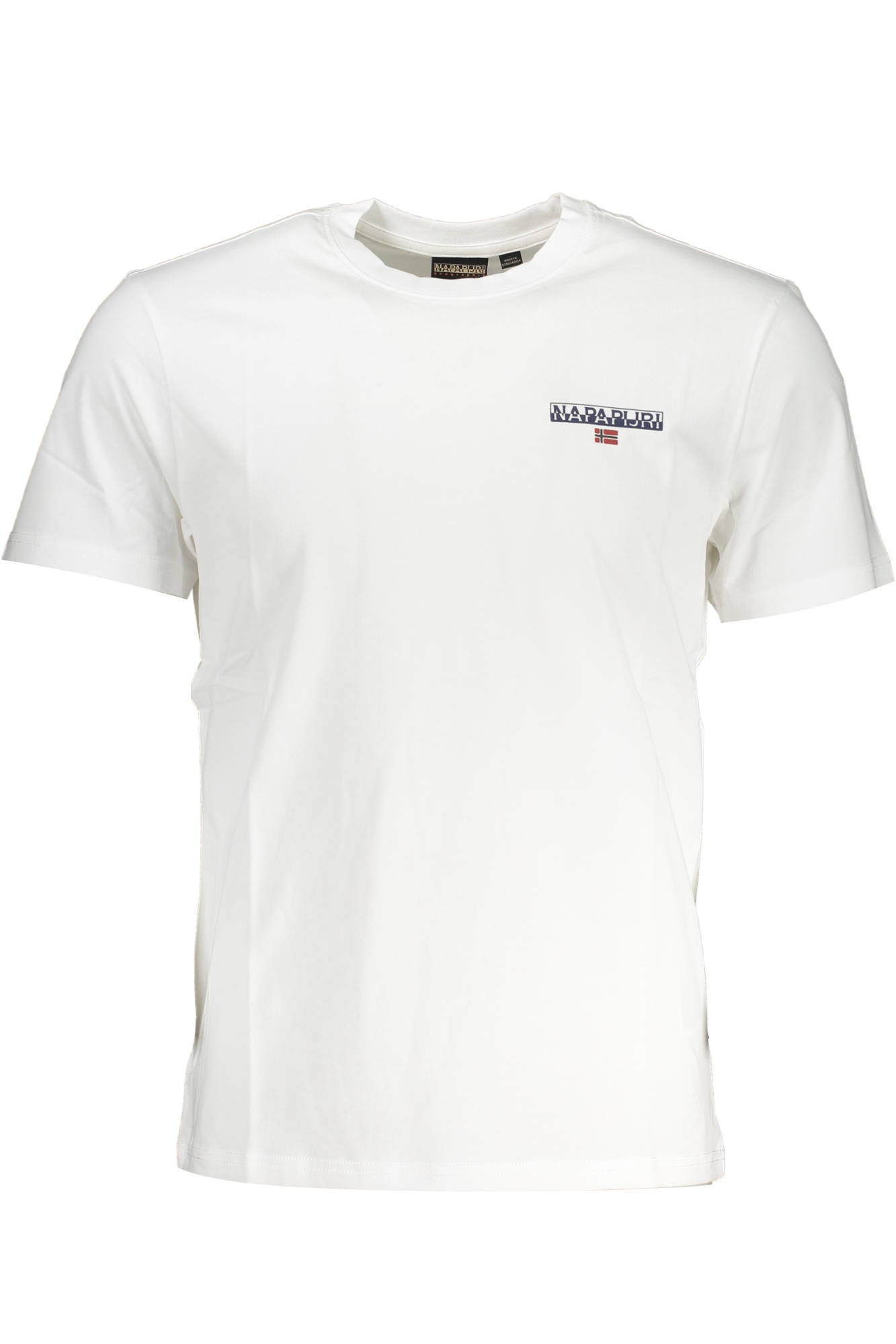 Napapijri White Cotton T-Shirt - Fizigo