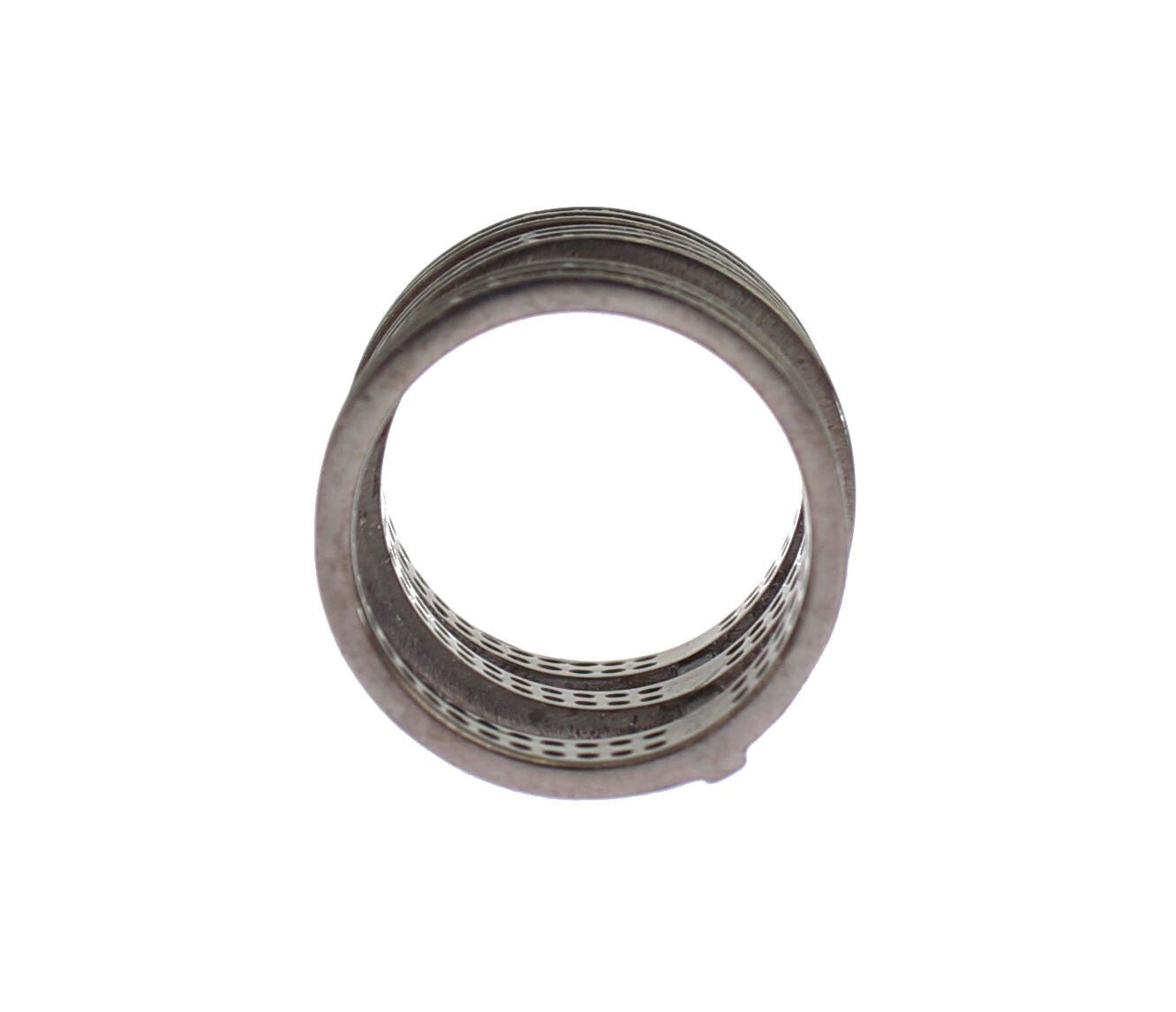 Nialaya Black CZ Rhodium 925 Silver Ring - Fizigo