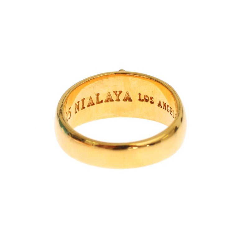 Nialaya Gold Plated 925 Silver Ring - Fizigo