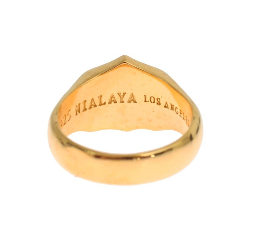 Nialaya Gold Plated 925 Sterling Silver Ring - Fizigo