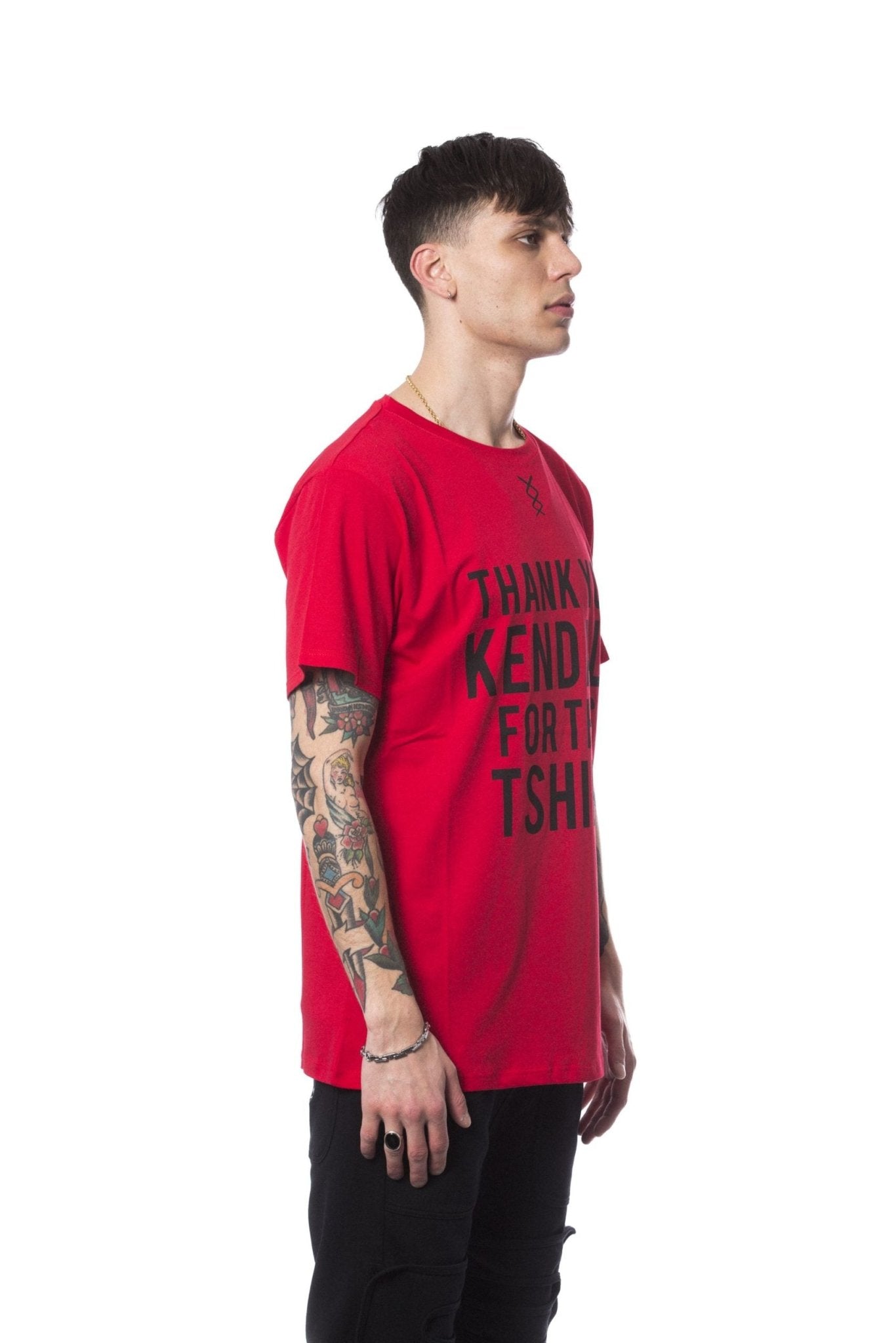 Nicolo Tonetto Red Cotton T-Shirt - Fizigo