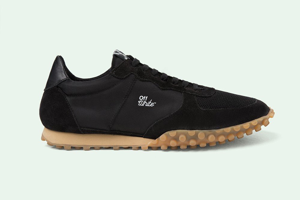 Off-White Black Polyester Sneaker - Fizigo