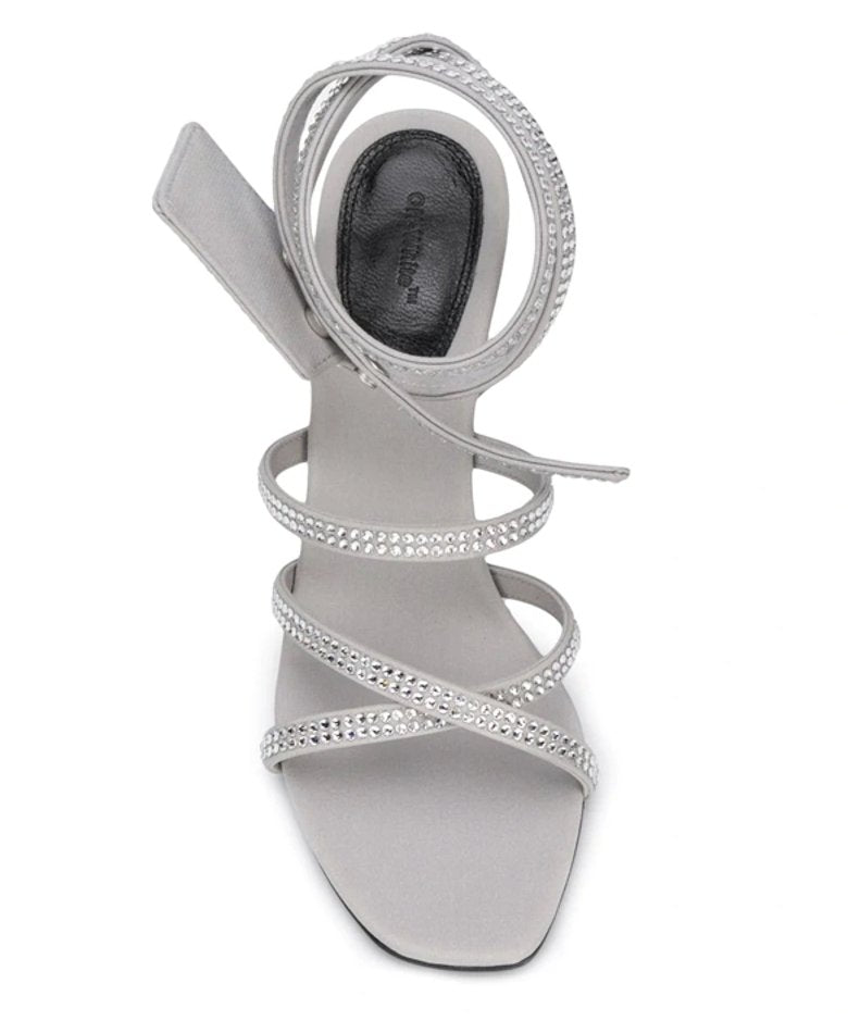 Off-White Gray Calfskin Sandal - Fizigo