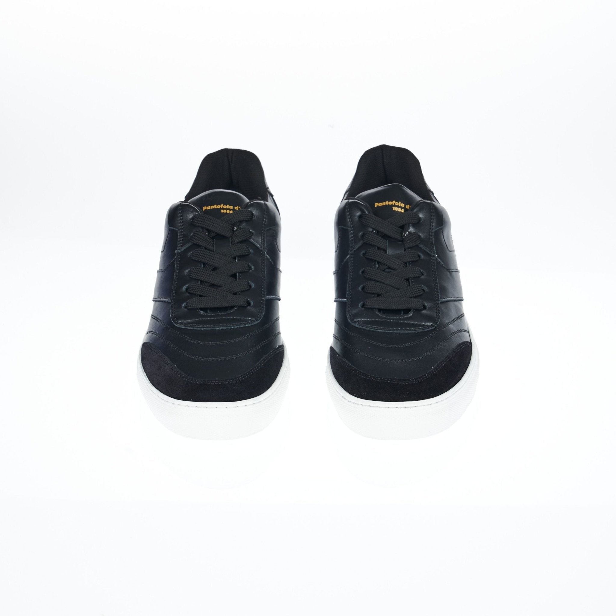 Pantofola D'Oro Black Leather Sneaker - Fizigo