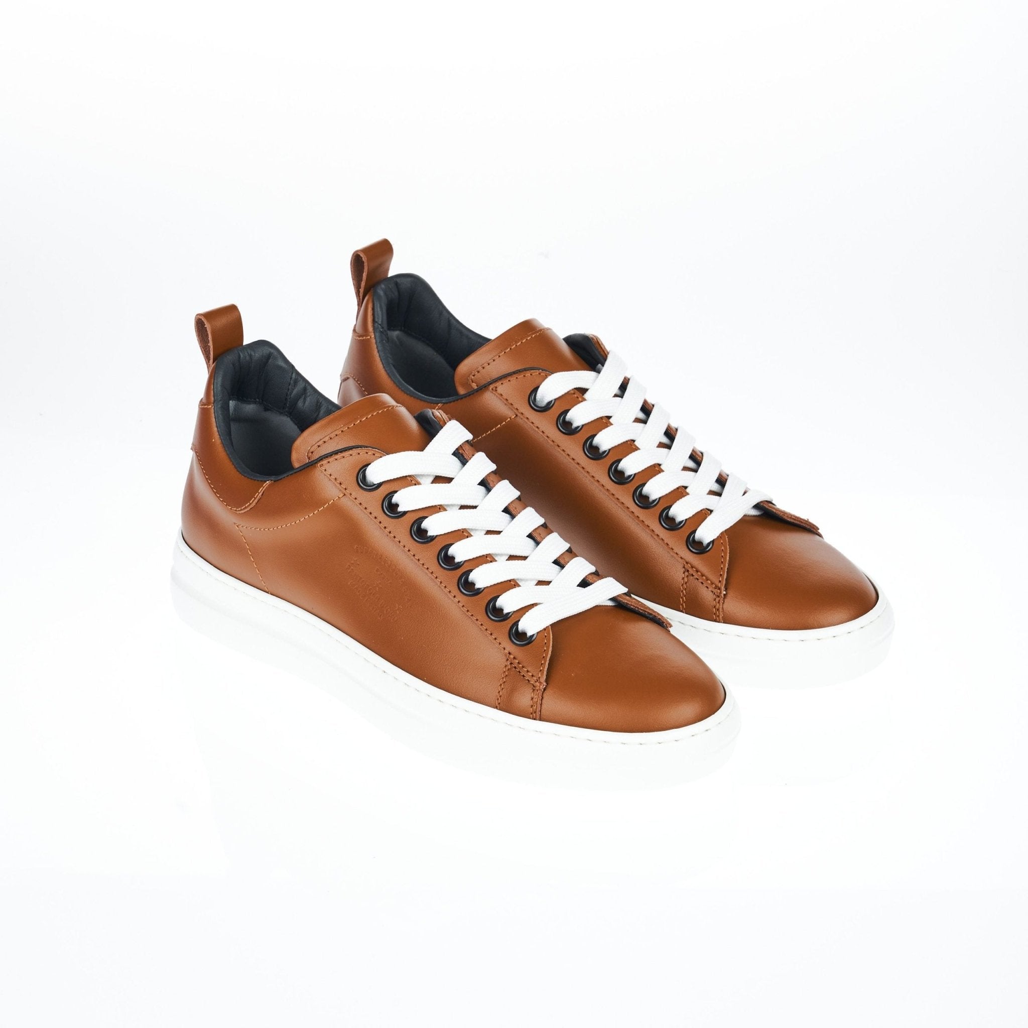 Pantofola D'Oro Brown Leather Sneaker - Fizigo