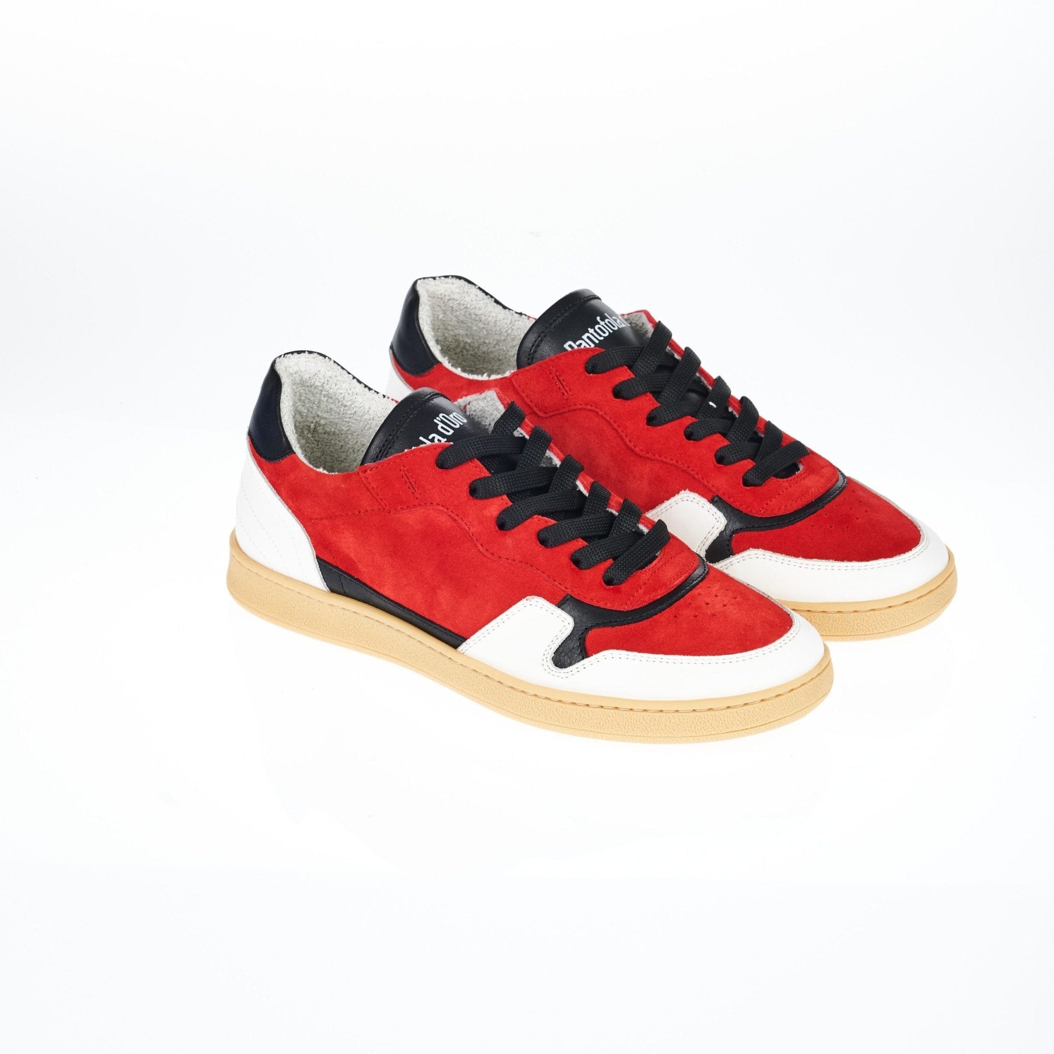 Pantofola D'Oro Red Leather Sneaker - Fizigo