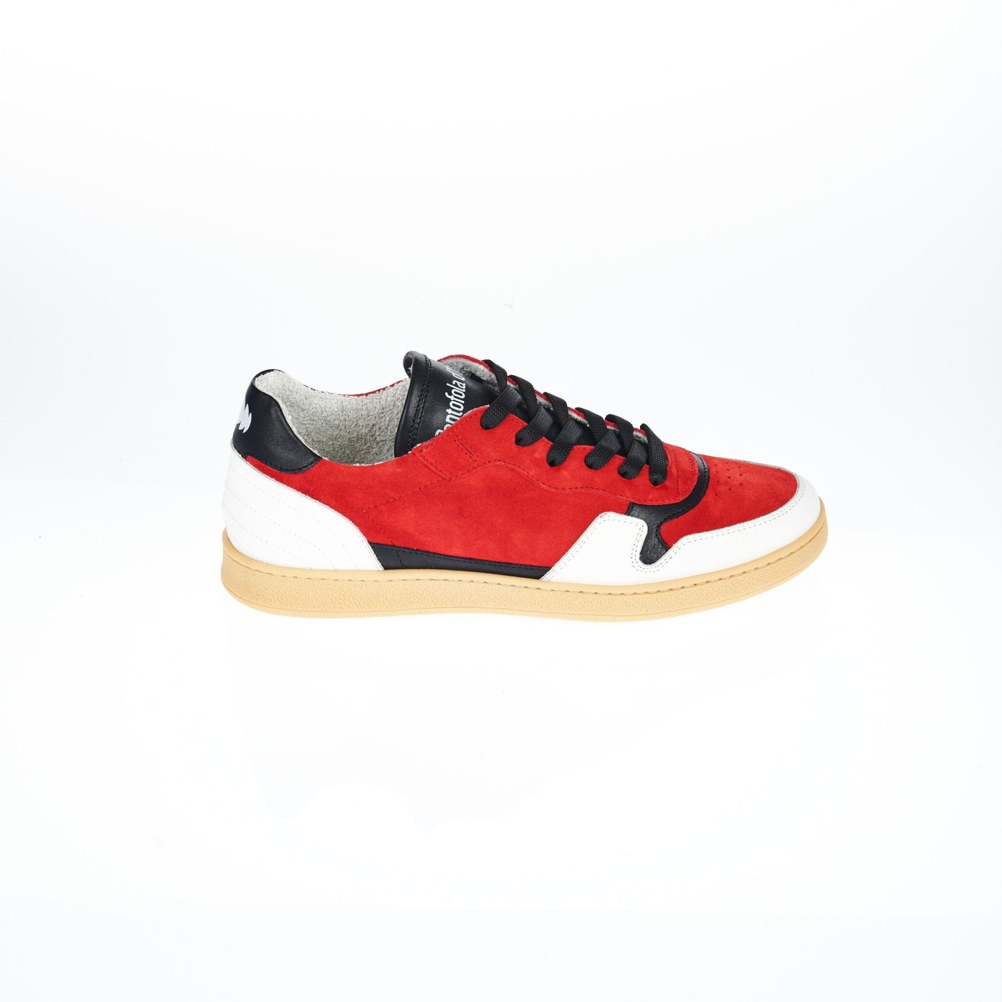 Pantofola D'Oro Red Leather Sneaker - Fizigo