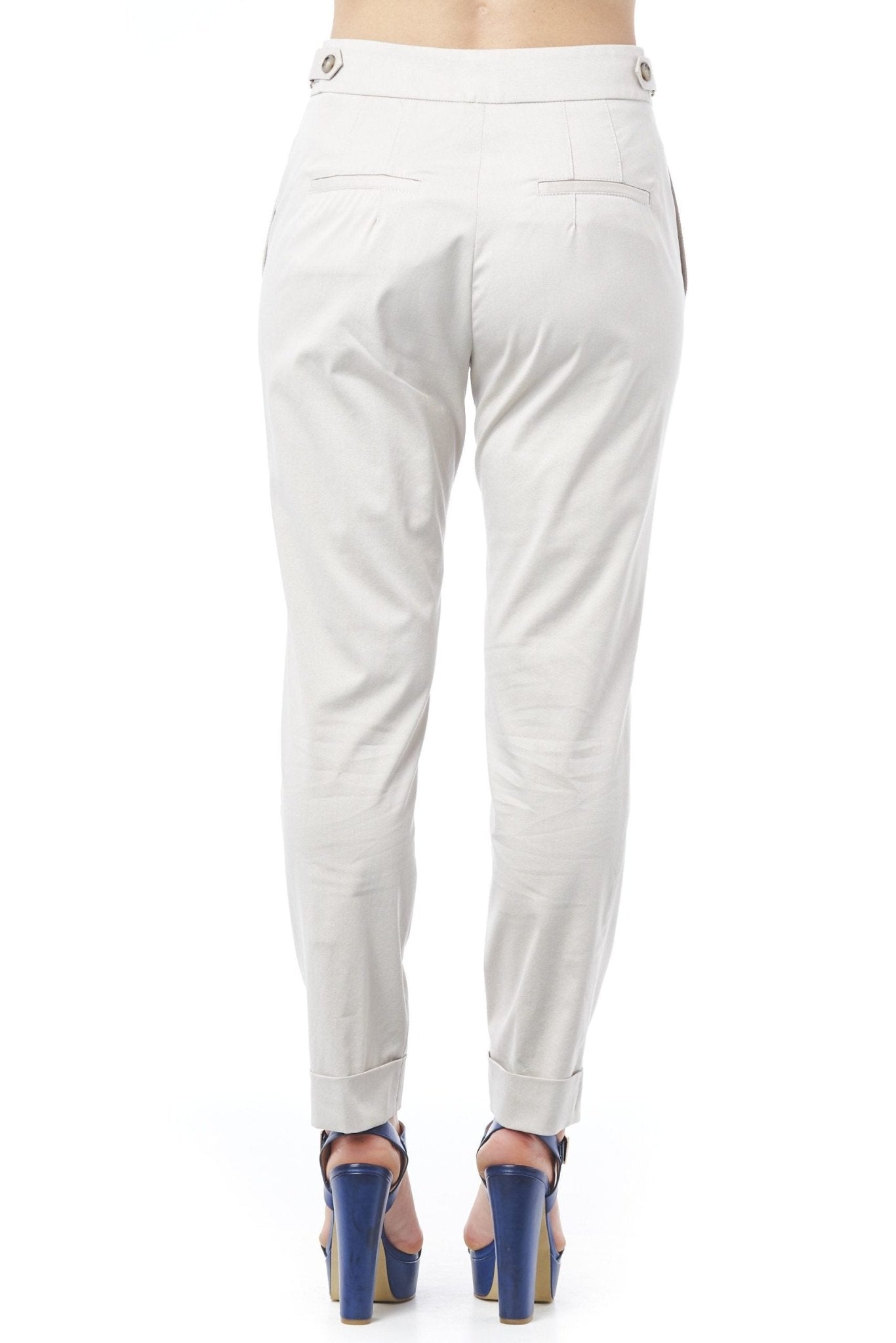 Peserico Beige Cotton Jeans & Pant - Fizigo