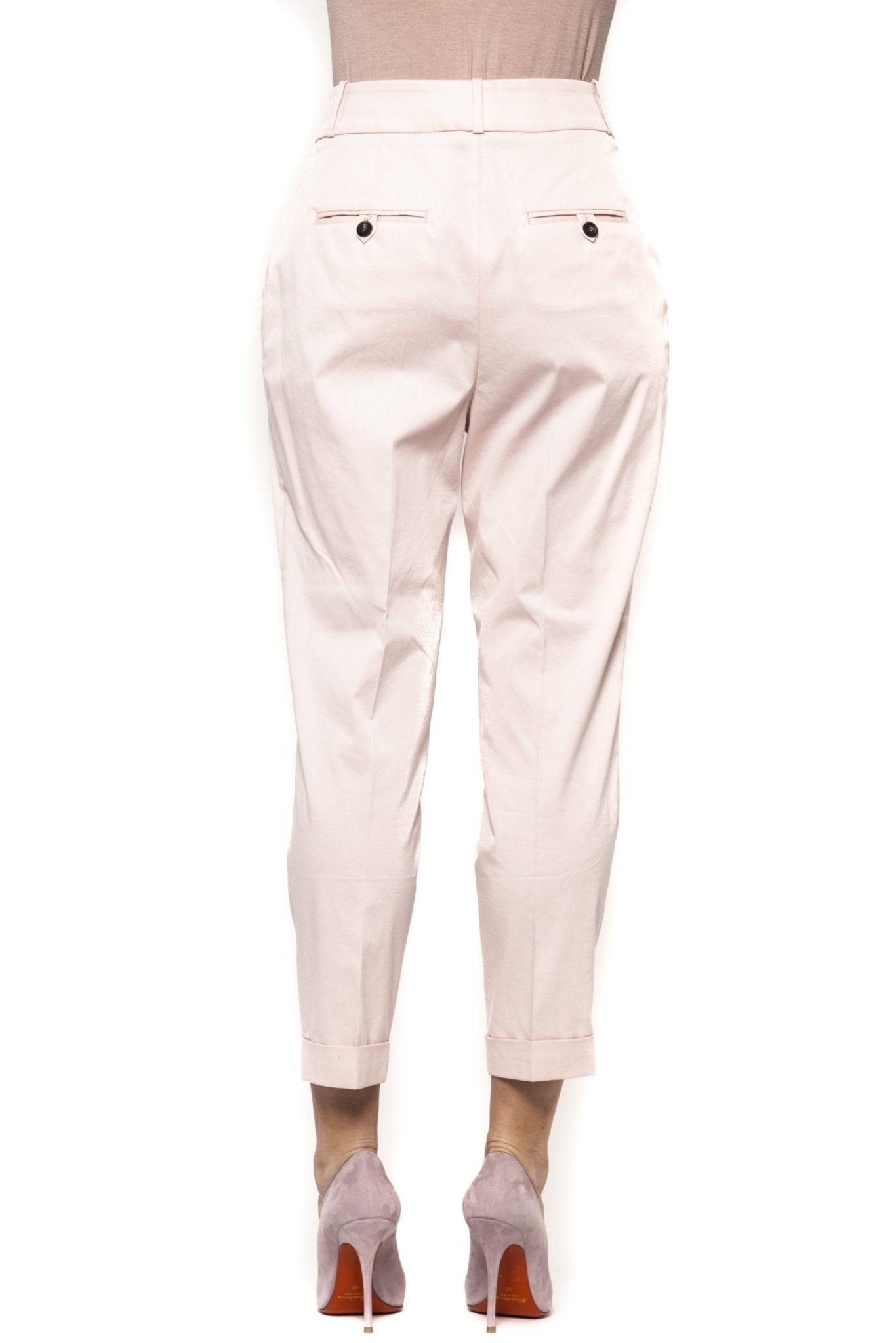 Peserico Pink Cotton Jeans & Pant - Fizigo