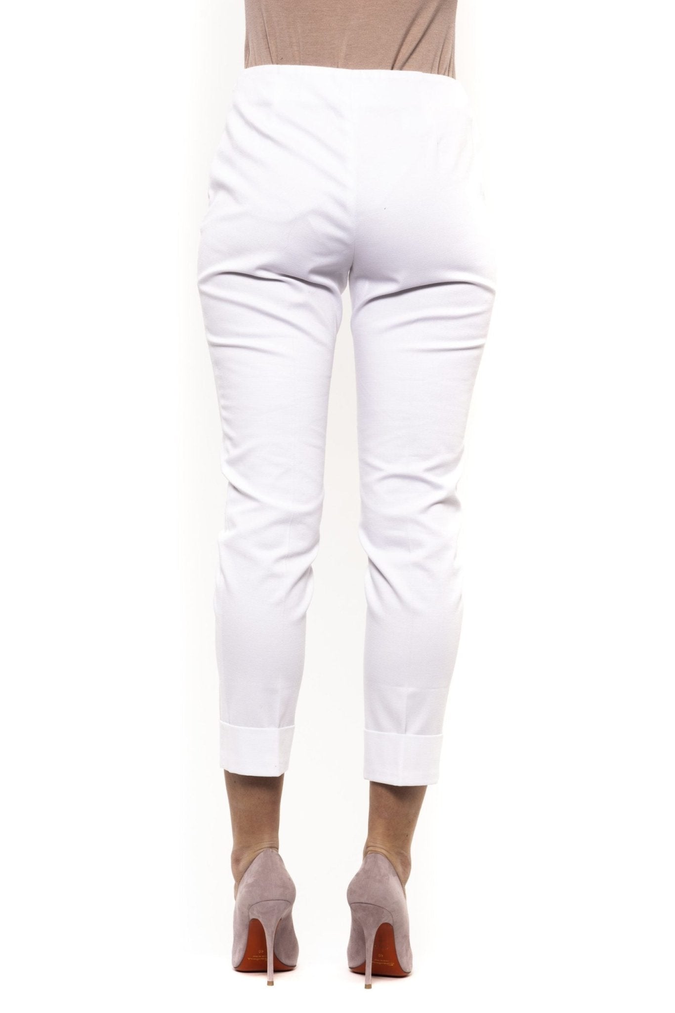 Peserico White Cotton Jeans & Pant - Fizigo