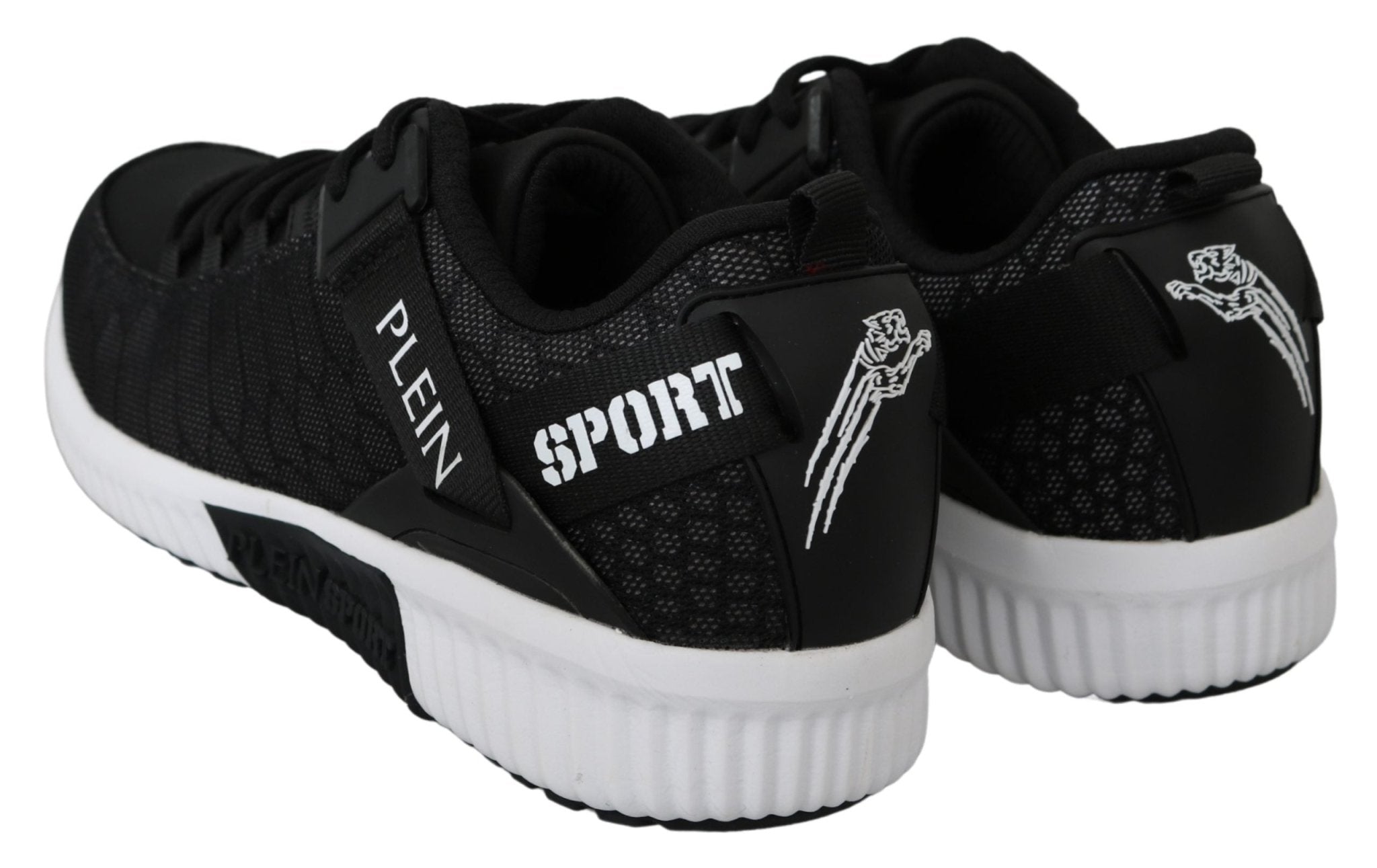 Philipp Plein Black ADRIAN Logo SoftHi-Top Sneakers Shoes - Fizigo