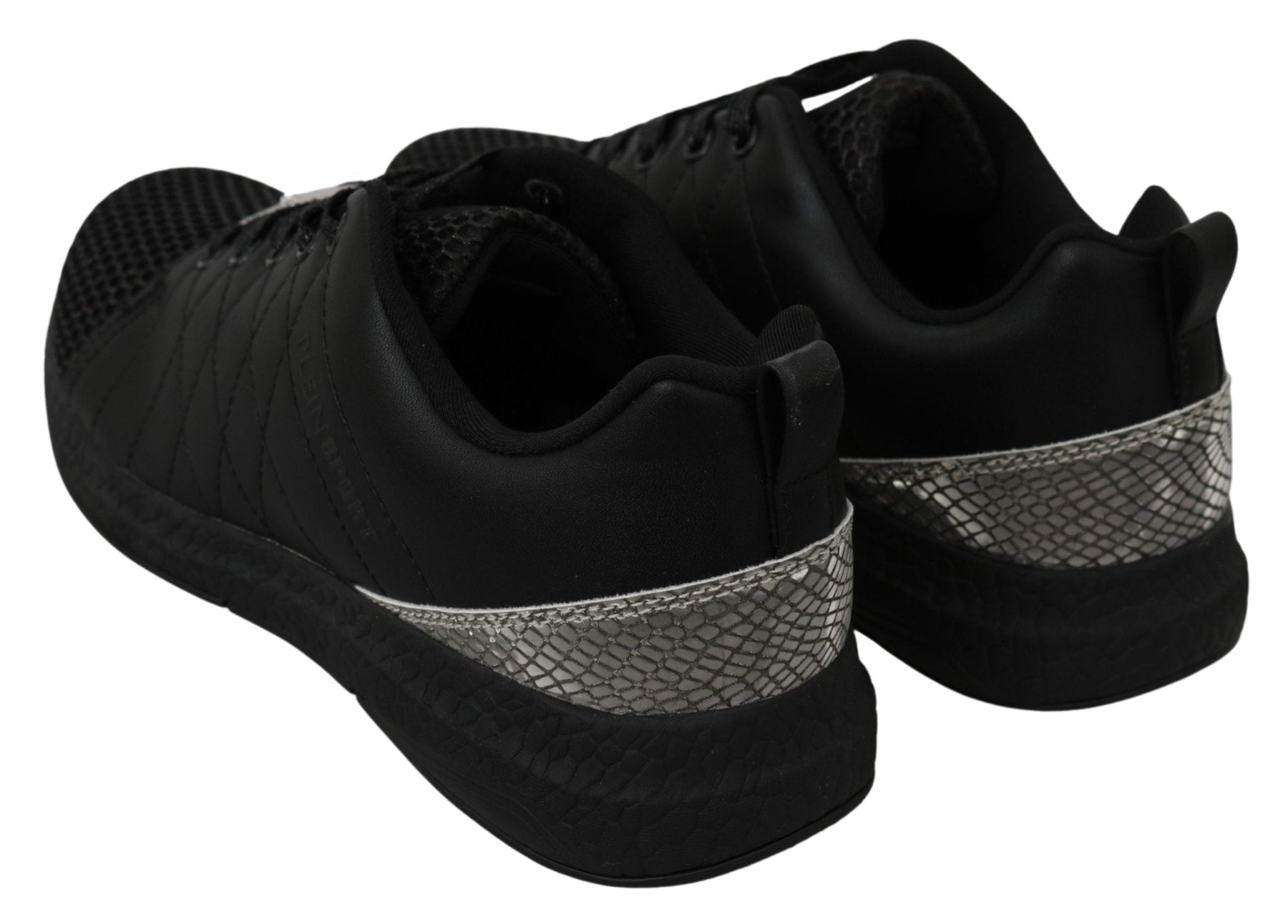 Philipp Plein Black Casual Running Sneakers Shoes - Fizigo