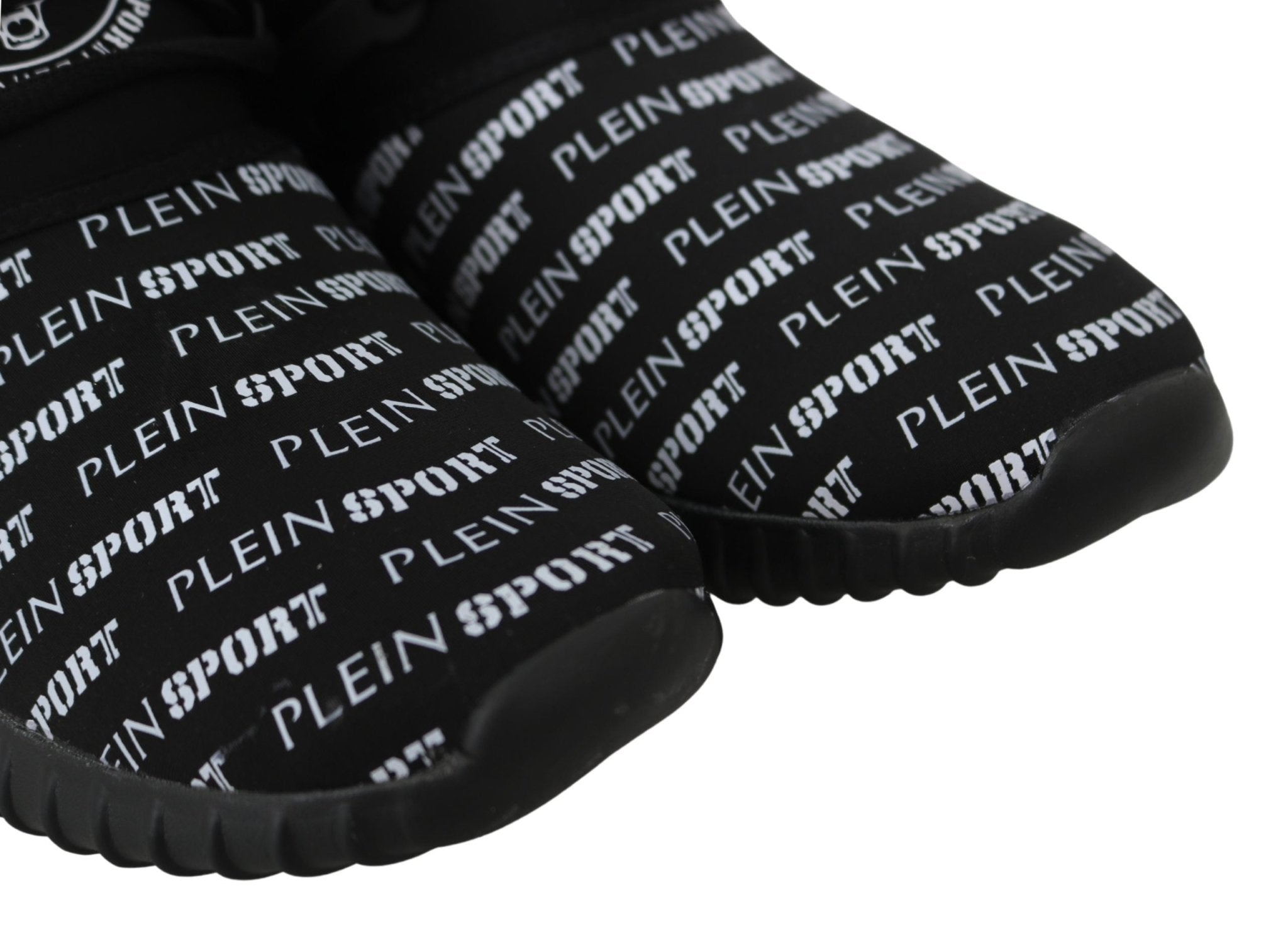 Plein Sport Black Polyester Runner Henry Sneakers Shoes - Fizigo