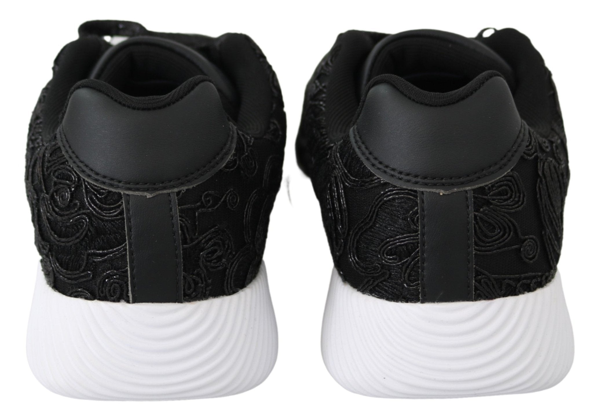 Plein Sport Black Polyester Runner Joice Sneakers Shoes - Fizigo
